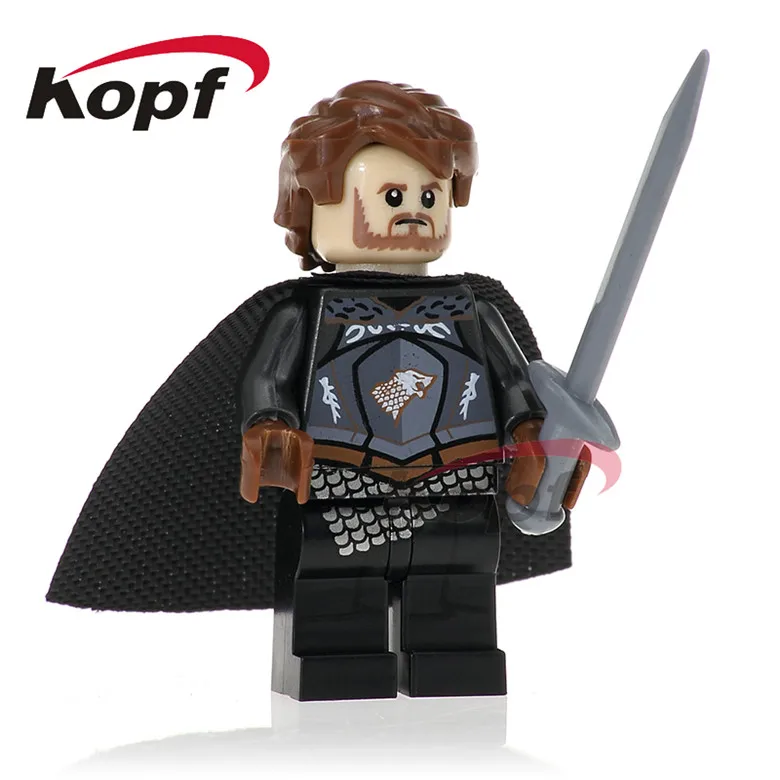 

20Pcs PG1054 Building Blocks Game of Thrones King of North Robb Stark Grey Wind Tyrion Lannister Ice and Fire Toys for children