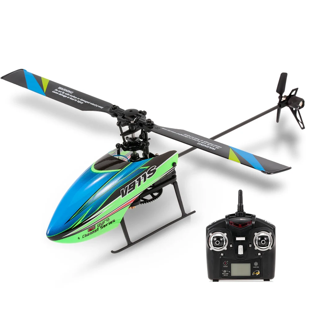 WLtoys V911S RC Helicopter 4CH 6G 6-Aixs Gyro Single Propelller Non-aileron RC Helicopter RTF Toys for Kids Three Battery