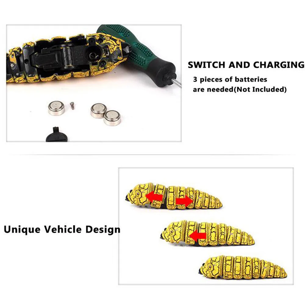 Игрушки для животных для детей пульт дистанционного управления Забавный пульт дистанционного управления насекомое гусеница пластиковые инфракрасные RC игрушки для розыгрышей MJ1129