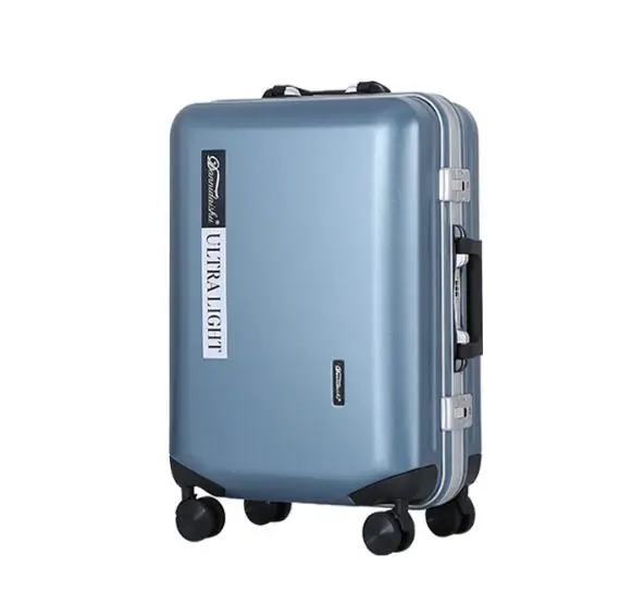 Чэнжи 2" 24" Дюймов прозрачный на колесиках чемодан на колёсиках с колесами - Цвет: BLUE
