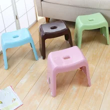 Plastic stools thickened, simple and stylish home high stool, adult small bench, Children Small Chair Sofa Round Bench creative storage stool ottoman home decoration furniture storage rattan wicker chair door bench kids children adult chair