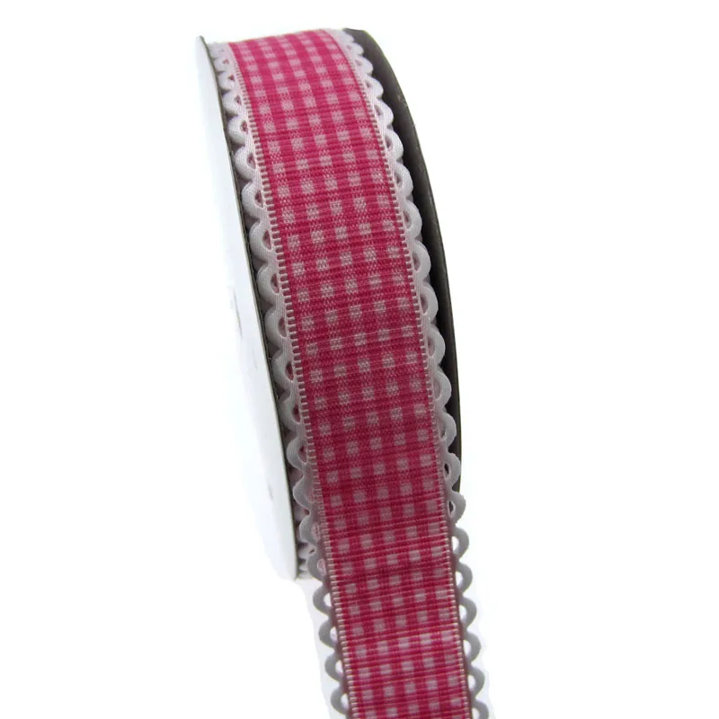 1Roll 20yards 1" Printed Lace Ribbons Fabric Trim Ribbon For Craft