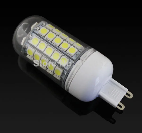 10 шт./лот e27 led g9 9 Вт Светодиодная лампа теплый белый/белый 59 светодиодов 5050SMD