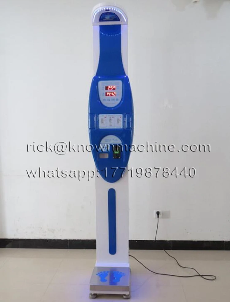 Kn 18 Coin Operated Ultrasonic Body Height Weight Measuring