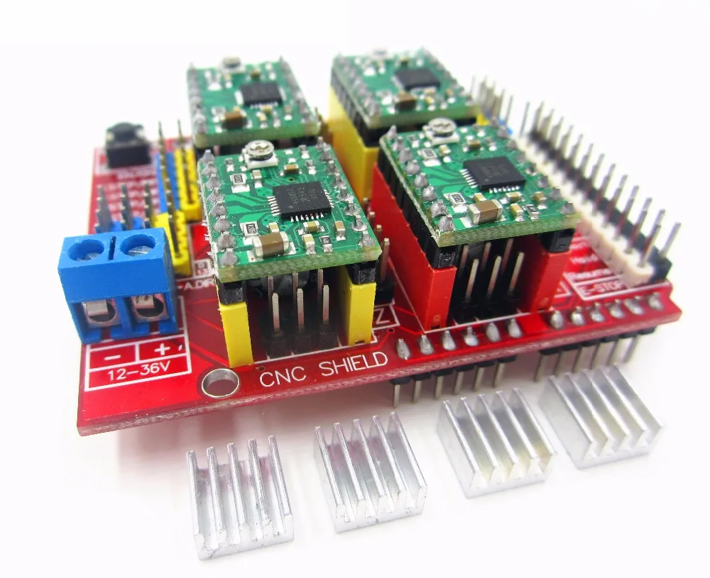 HAILANGNIAO cnc щит v3 гравировальный станок/3d принтер/+ 4 шт. A4988 Драйвер Плата расширения