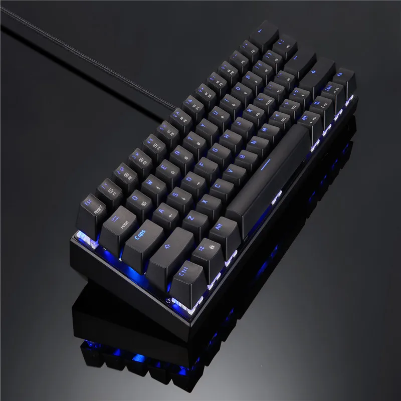 Motospeed ck62 teclado com fioteclado bluetooth modo