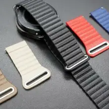 22 мм ремешок для часов из натуральной кожи с магнитным замком для samsung gear S3 Frontier/Classic