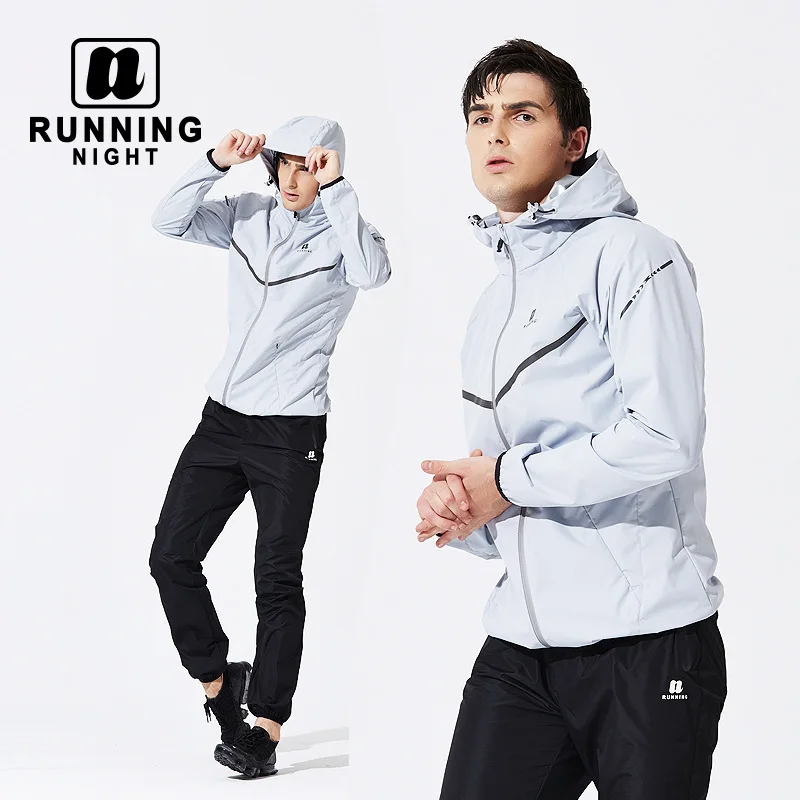 

Men's 5 times Hot Sweat Set Sweaty Running Sportswear Body-building Slimming Suit Sweaty WHFH0013