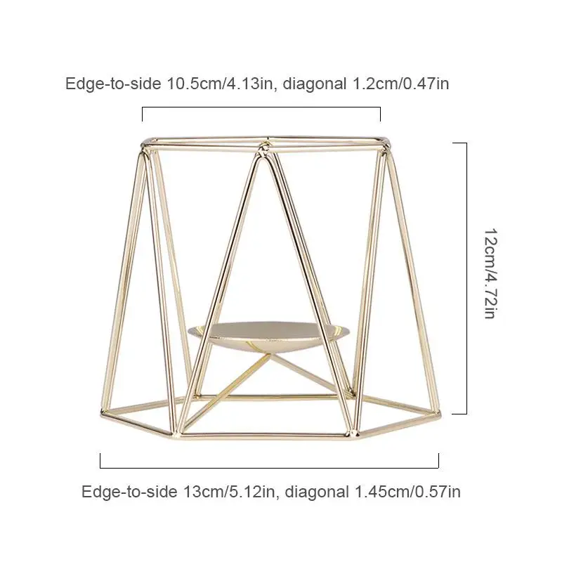 Nordic романтический ужин подсвечники геометрический Железный Подсвечник для Свадебная вечеринка домашние декоративные предметы