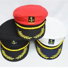 Винтажные Новые мужские и женские плоские военные кепки Униформа капитан Шкипер регулируемые матросские кепки темно-синие шляпы