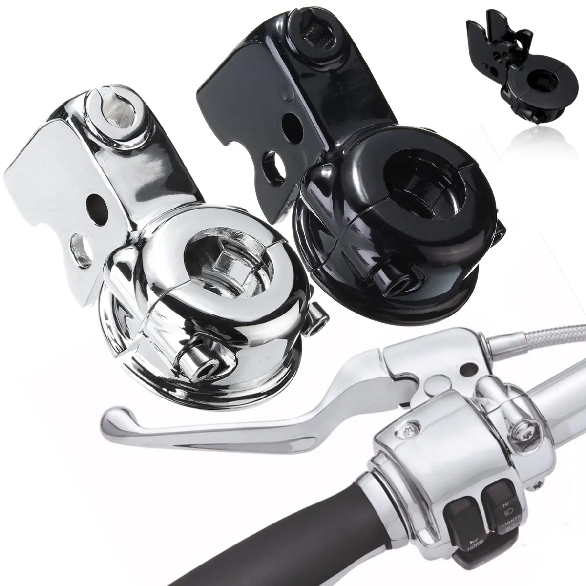 Motorcycle Clutch Lever Mount Bracket Perch For Harley Touring Glide Softail Dyna Sportster 883 Chrome Black motorcycle master cylinder clutch lever bracket for harley touring street glide special flhxs 2014 2016