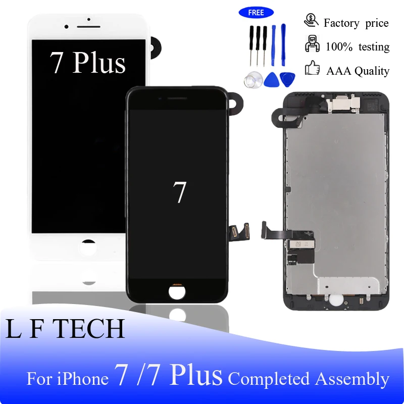 

Completed LCD Display for iPhone 7/7 Plus Screen and touch Panel Assembly Replacement Full Set with Home button+Camera