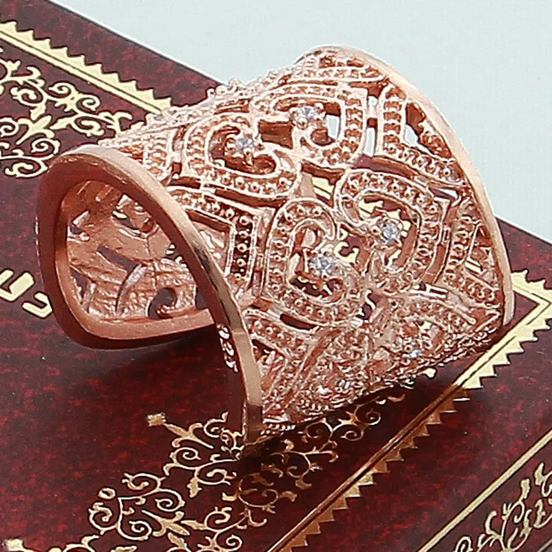 Роскошный бренд, 925 серебряных колец, модные красивые кольца с кристаллами в форме сердца, регулируемые для женщин, розовое золото, цветные кольца, свадебный подарок