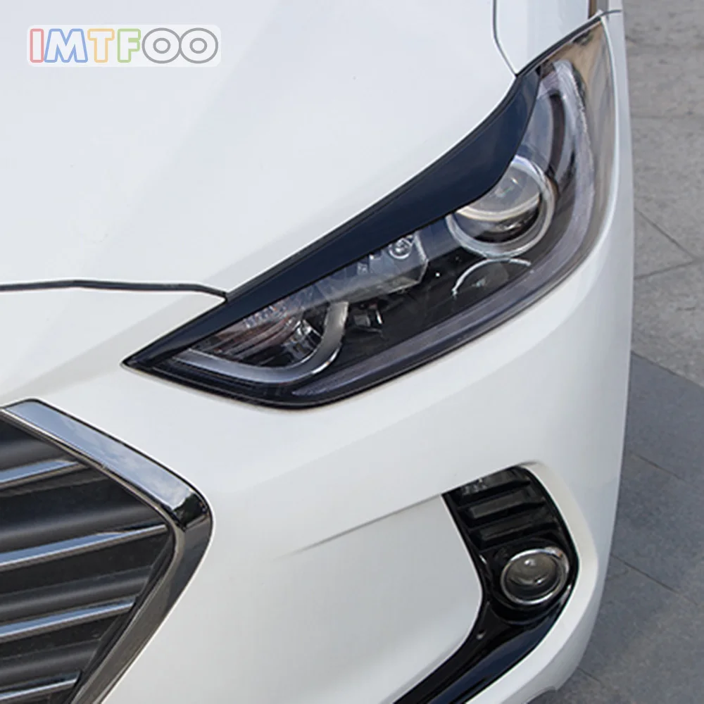 ABS хромированные фары для бровей Веки накладка корпус литье 2016 2017 2018 HYUNDAI ELANTRA AVANTE
