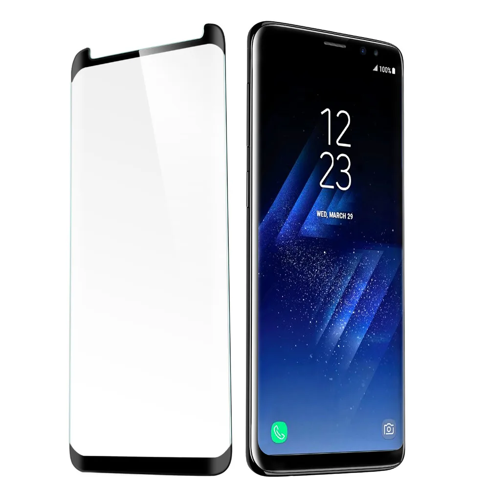 

5D Ture Full Glue Tempered Glass For Samsung S10 S10Plus S10e S8 S9 Note9 Screen Protector Case Friendly Full Adhesive Glass