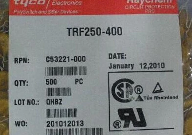 

500 шт x TRF250-400 TF400 0.4A 250V PTC перестраиваемый предохранитель