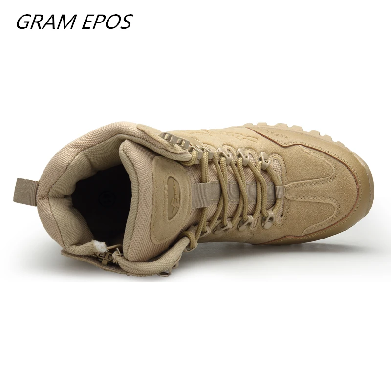 New Male Zipper Designer Mens Waterproof Boots Tactical Boots Military Desert Combat Boots Mens Wor