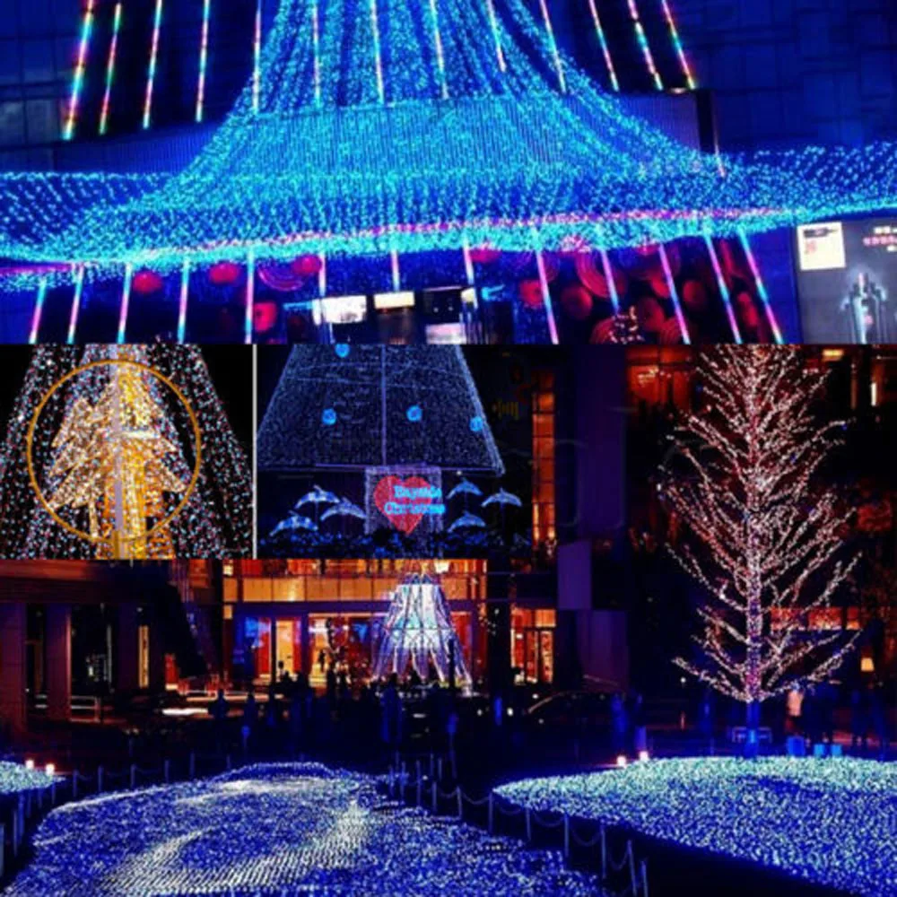 

6Mx4M 600LED String Fairy Lights Net Mesh Curtain Chrismas Wedding Party 2017 Hot christmas lights outdoor fairy lights string