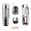 Светодиодный стоп-сигнал BAY15D, 2 шт., 12 SMD 5630 чипов, высокомощные лампы для стоп-сигналов, P21/5 Вт, светодиодный автомобильный фонарь, белый, крас... ► Фото 2/6