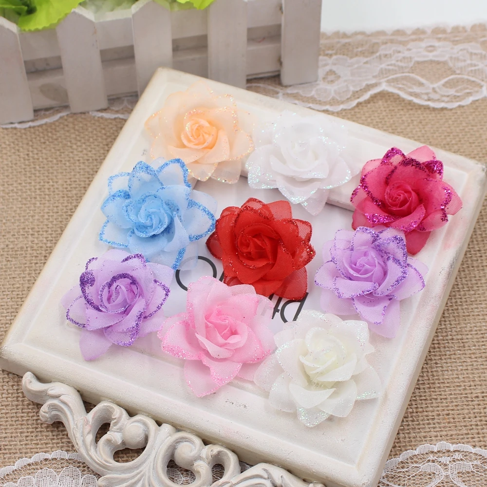 10 шт. свадебная обувь с искусственными розами 4 5 см|flower wedding gift|gift crochetflower garden birthday