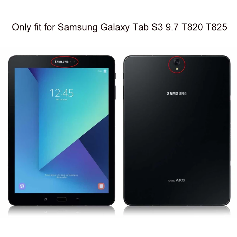 Новинка года для Samsung Galaxy Tab S3 9.7 дюймов sm-t820 sm-t825 Планшеты кожаный чехол 360 вращающийся стенд Fashion Защитная крышка+ подарок