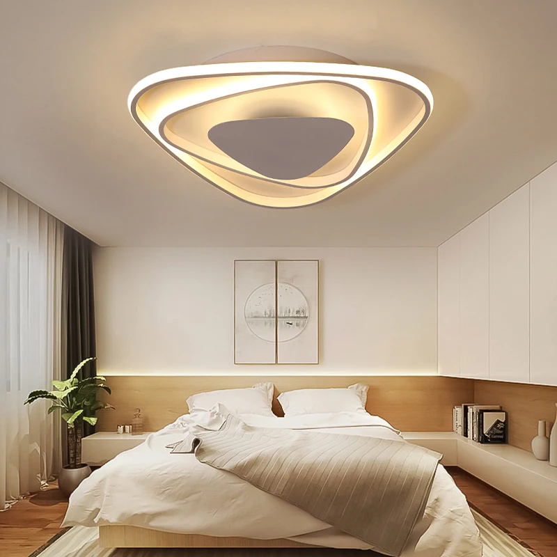 

Master bedroom lights warm romantic postmodern minimalist atmosphere Nordic creative art room personality LED ceiling light