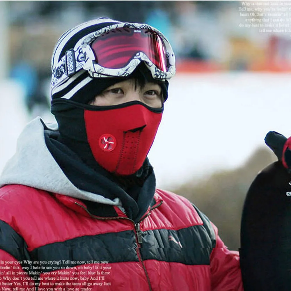 Спорт на открытом воздухе флисовая маска для лица Зимний Лыжный Сноуборд капюшон ветрозащитная Шея теплая мотоциклетная шапочка для езды на велосипеде велосипед термо-шарф
