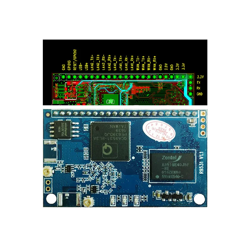 

QCA9531 Wireless Routing Module Wifi Camera Module Openwrt Router Core Board Super 9341