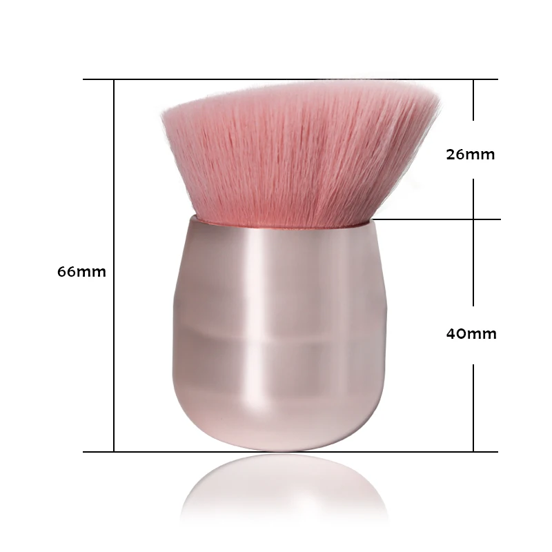 FB 160 розовая скошенная, плоская кисть для лица и тела Kabuki кисти для макияжа роскошный блестящий мягкий Большой порошок из грибов кисти