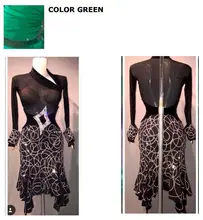 latin dance dress new dress pageant latin dance, salsa, latin dress costume Lemon Huang Shuijing latin dress