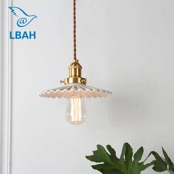 

Northern restaurant bar droplight bedroom berth lamp corridor door porch single-head ceramic lamp shade small droplight