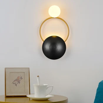 

Modern Wall Sconces Creative Corridor Nordic Wall Light Corridor Living Room Background Wall Lamp led Luxury Bedside Lamp