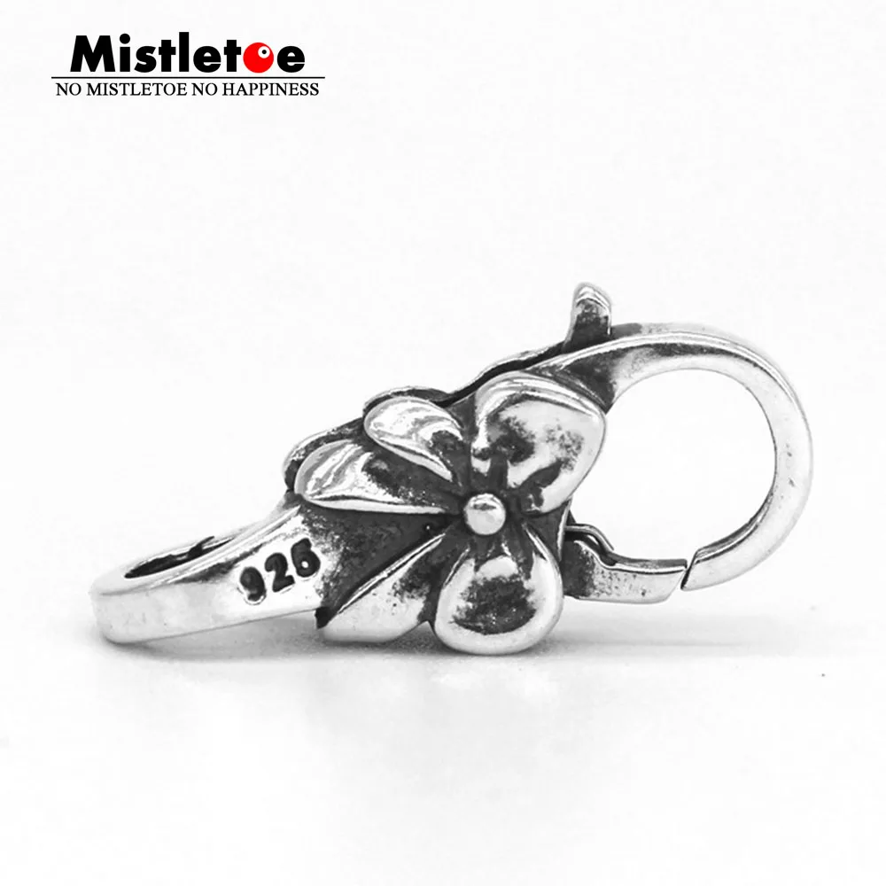 

Mistletoe Genuine 925 Sterling Silver Bow Lock Lobster Clasp Fit European Troll Bracelet Jewelry