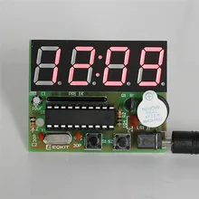 Accurate C51 Electronic Clock 4 Bits Clock Kit DIY Electronic DIY Kit LED Display Electronic Modules DIY Electronic Modules