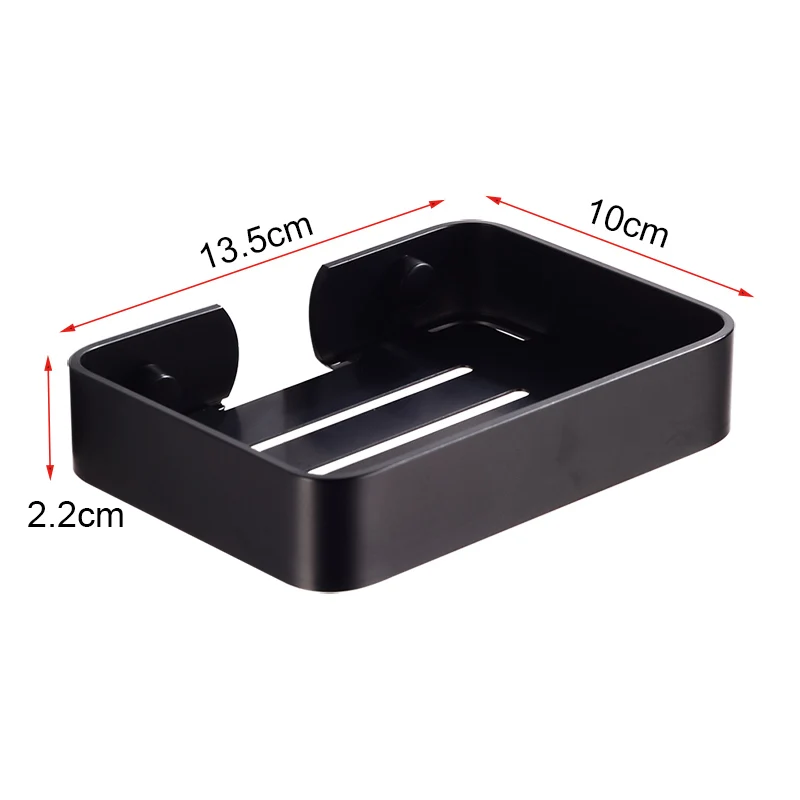 Держатель для мыльницы черный алюминиевый держатель для мыла для ванной комнаты настенный декоративный мыльница квадратная корзина