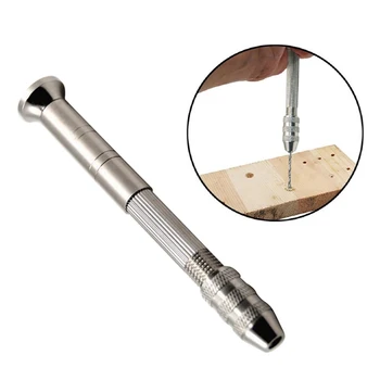 

0.5-2.5mm Mini Micro Hand Drill Round Head With Keyless Woodwork Repair Tools for Watch and Clock Hand Tools
