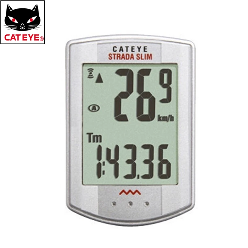 

CATEYE Cycling Bike STRADA Wireless SLIM Digital  New LED Display Cycling Bicycle Bike Computer  Odometer Speedometer 2 Colors