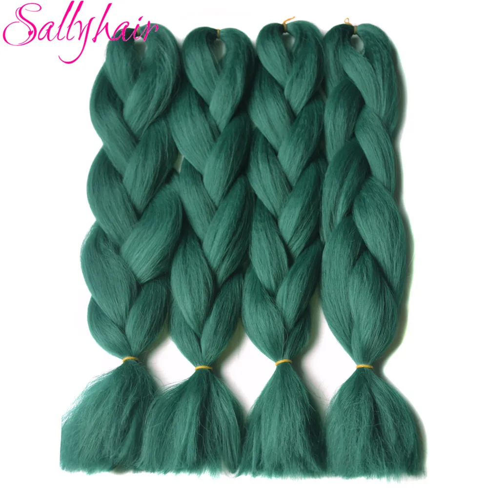 Sallyhair 24 дюймов Омбре плетение волос 2 тона черный цветной слон косички высокотемпературное волокно СИНТЕТИЧЕСКОЕ Наращивание волос - Цвет: M1b/30#