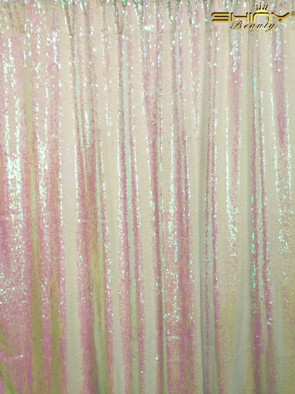 1 Yard 4 ways stretch Changed White Sequin Fabric Sparkly Embroidery