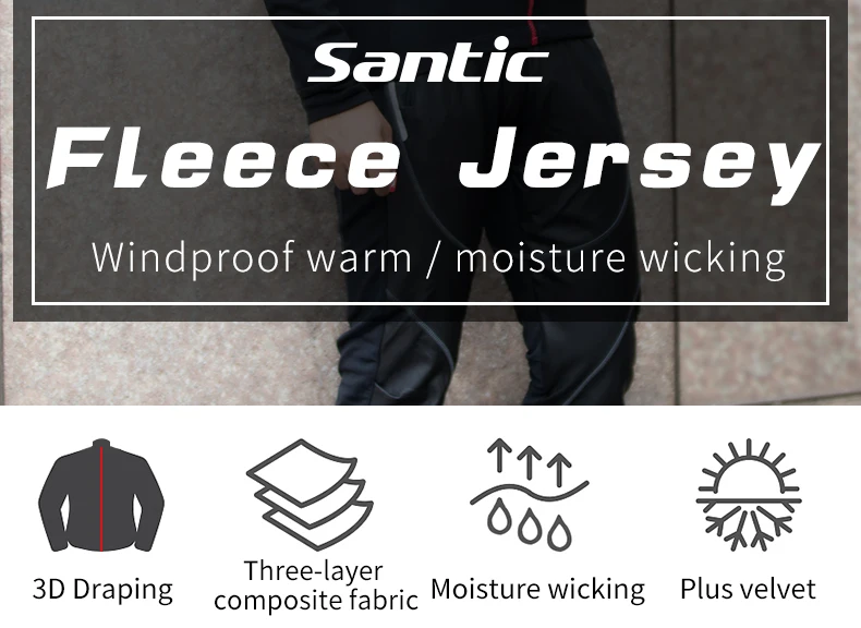 Зимние походные брюки SANTIC, теплые хлопковые спортивные штаны для пробежки, флисовые мужские спортивные ветрозащитные водонепроницаемые брюки с подкладкой