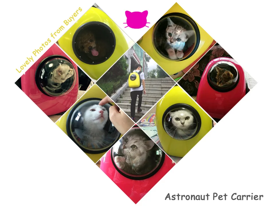 Space Capsule Astronaut Pet Cat Backpack Bubble Window for Kitty Puppy Chihuahua Small Dog Carrier Crate Outdoor Travel Bag|backpack pet|pet