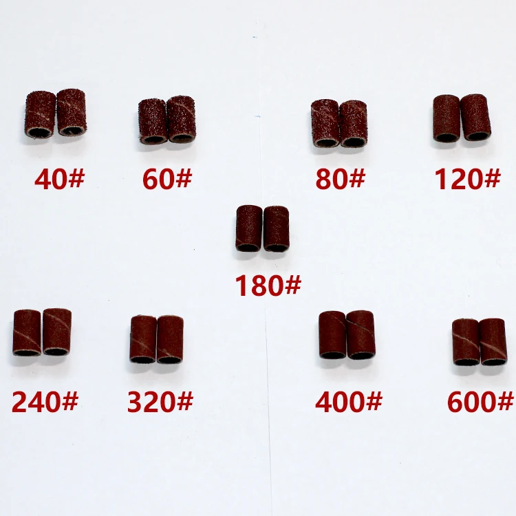 

30pcs Sanding Sleeves Sanding Bands Drum Senders Drill Bit Accessory Sandpaper Rotary Tools Grit Sanding 40-600 Set Nail Art Kit