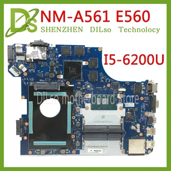 

KEFU E560 MOTHERBOARD for Lenovo Thinkpad E560 E560C motherboard EB560 NM-A561 FRU:01AW103 i5-6200U CPU original mothebroard