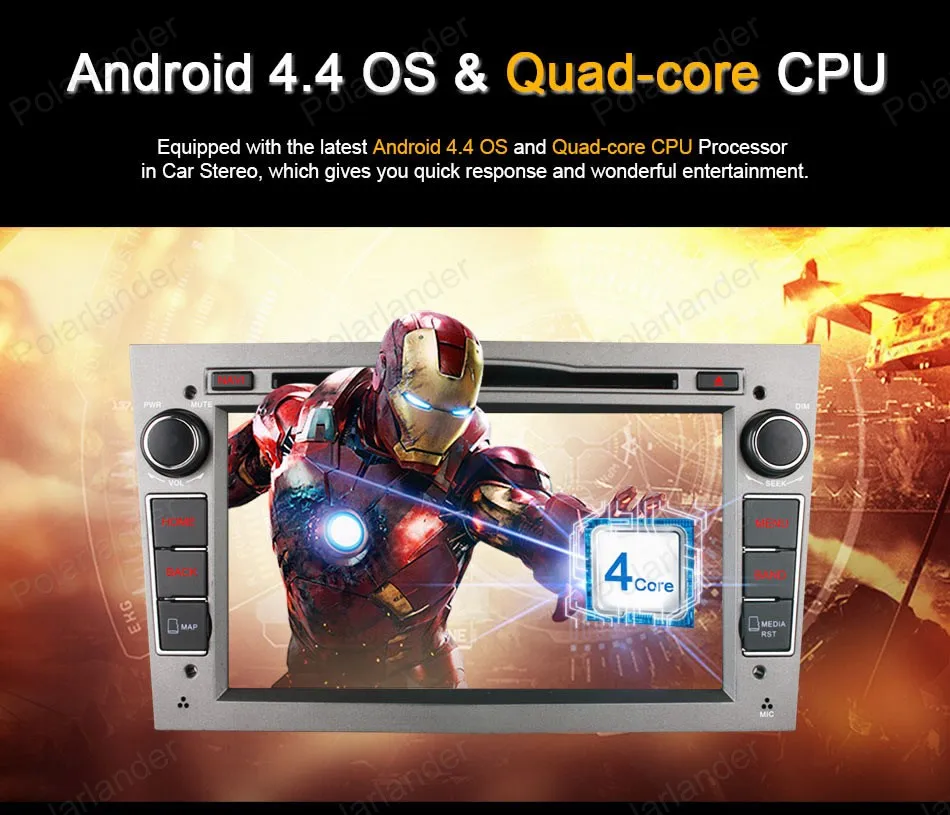 Flash Deal 2 din 7" GPS Stereo Radio android 4.4 for Vauxhall Opel Astra H G J Vectra Antara Zafira Corsa Quad core Car DVD Player 2