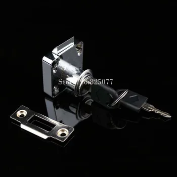 

1pcs Hot Selling Office Furniture Drawer Locks With Key 31*31*10mm Bevel Counter Cabinet Lock Keyed Alike HM172