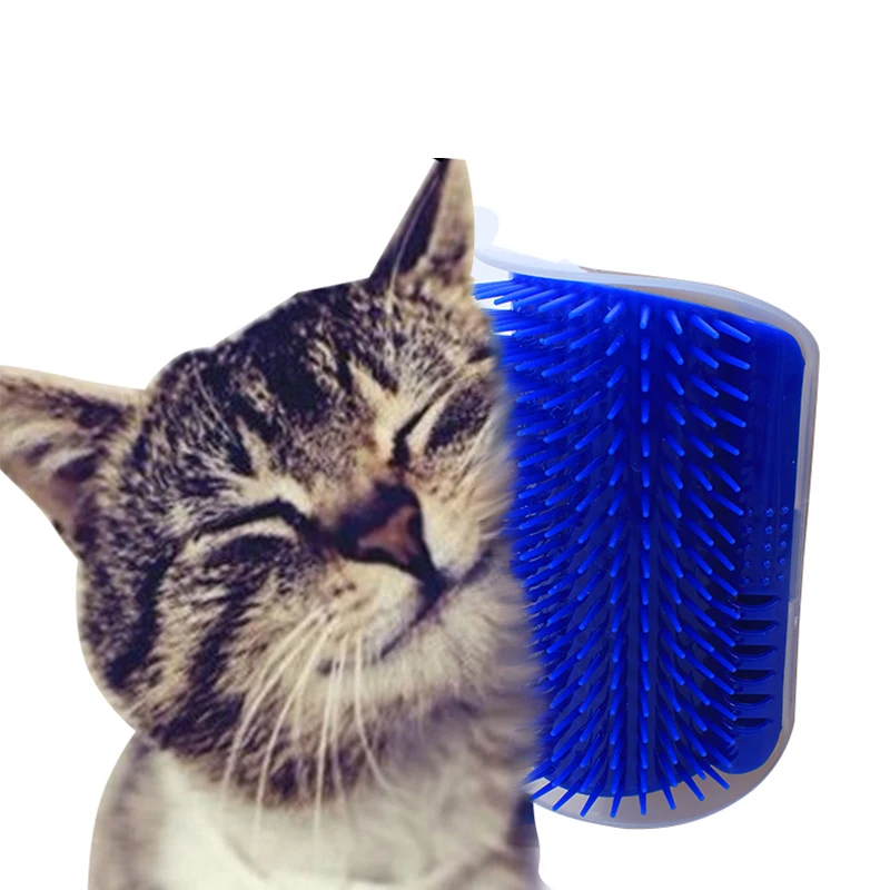 

YVYOO Pet Cat Hair Removal Brush Comb for Dogs Cats Hair Shedding Trimming Cat Massage Device with catnip A08