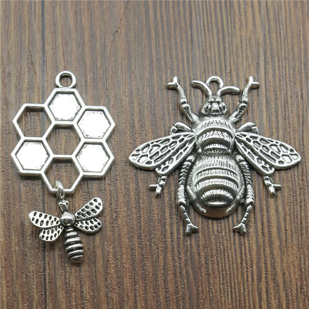 

Charms Bee Antique Silver Color Bee Honey Charms For Jewelry Making Charms Honey Bee Jewelry Findings Diy