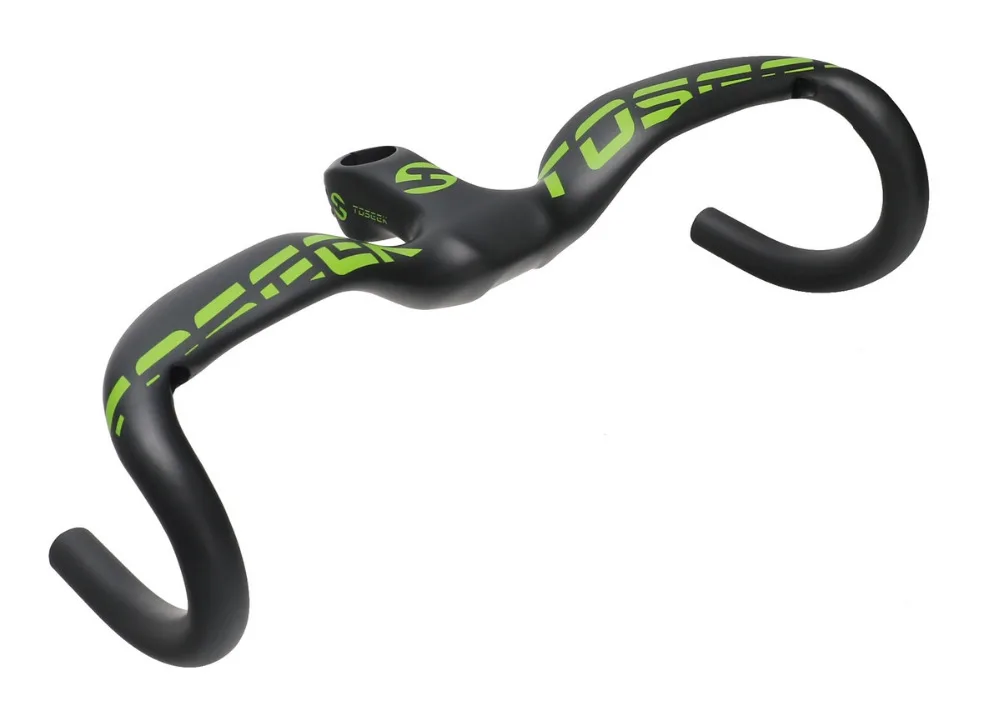

2017 superlogic New full carbon handlebar Road bicycle handlebar and stem carbon fiber Integrated Handlebar With Stem ud