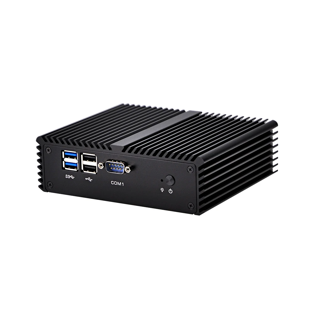 Qotom 4 последовательных порта мини ПК Q450P Q470P Dual Lan Core I7 I5 безвентиляторные X86 SIM 3G/4G