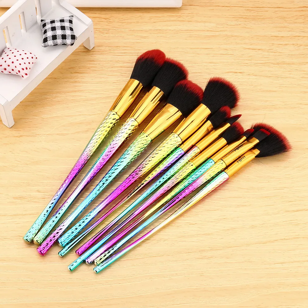 

1PCS Fony 2019 brochas maquillaje profesional Make Up Foundation Eyebrow Eyeliner Blush Cosmetic Concealer Brushes pinceaux #8